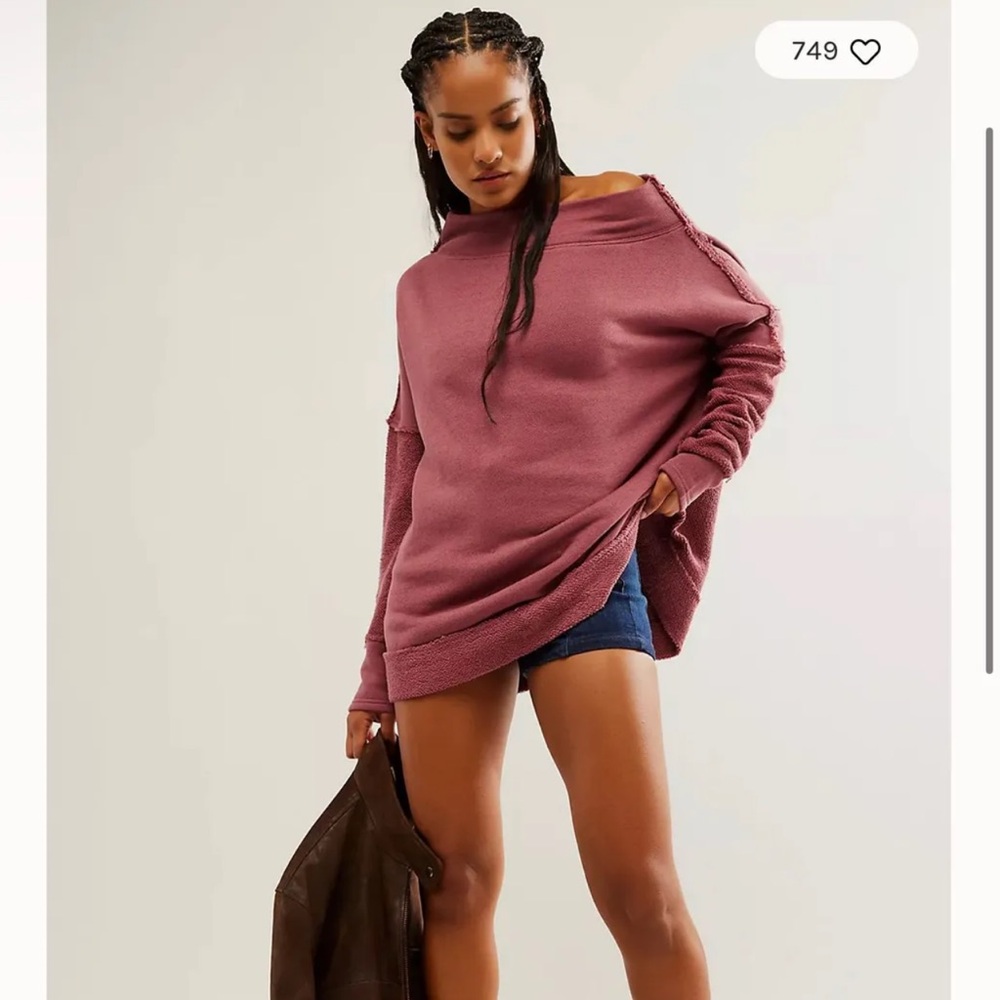 NWT Free People Otto Sweatshirt Tunic